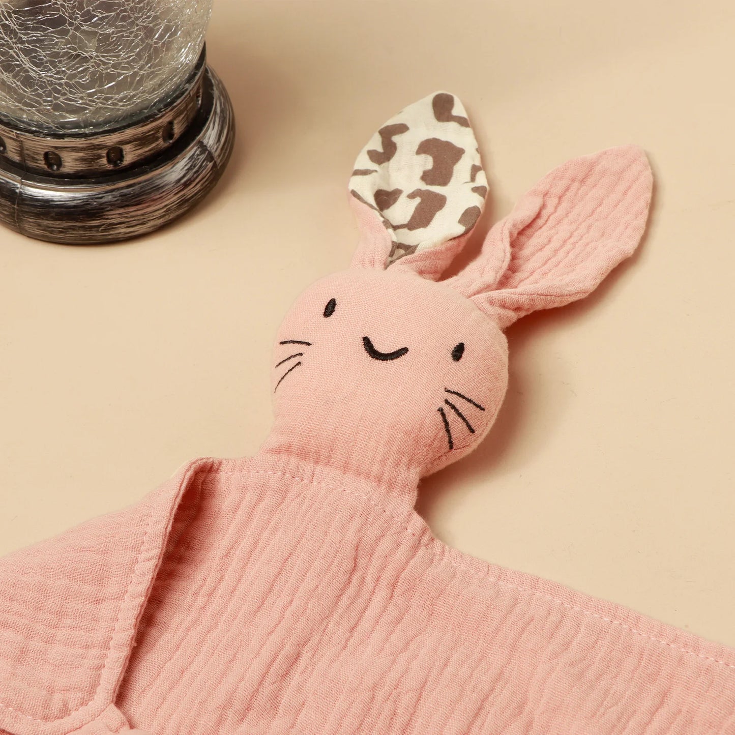 Embroidered Drool Bibs With Different Ears Cat Faces Baby Pure Cotton Sleeping Comfort Towel Baby Comfort Drool Handkerchief 