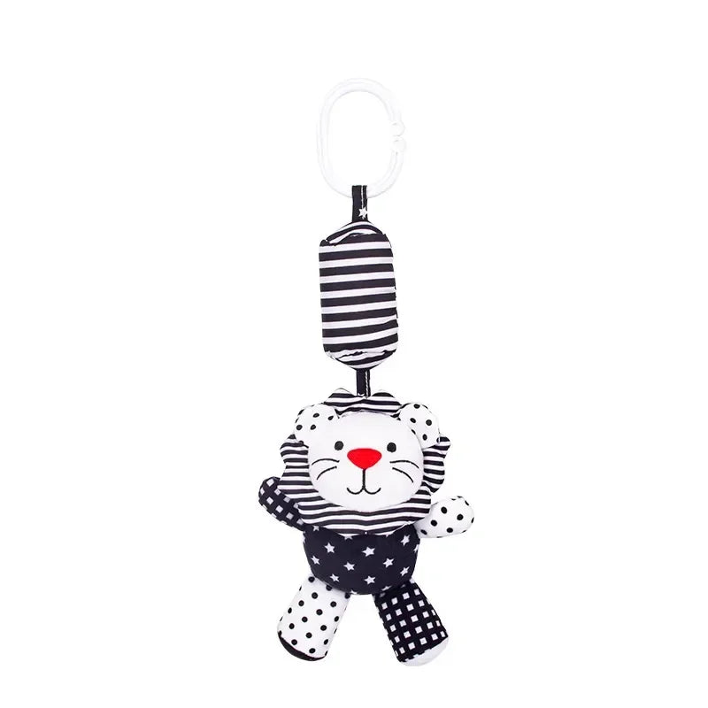 New Baby Animal Rattles Bed Stroller Bell Toys Newborn Grab Ability Training Dolls Educational Plush Infant Toy 0-12 Month