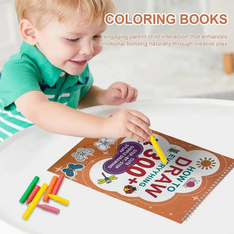 Kid Painting Book Painting Book For Toddler Educational Learning Drawing Supplies Tool For Kid Boys Girls Children
