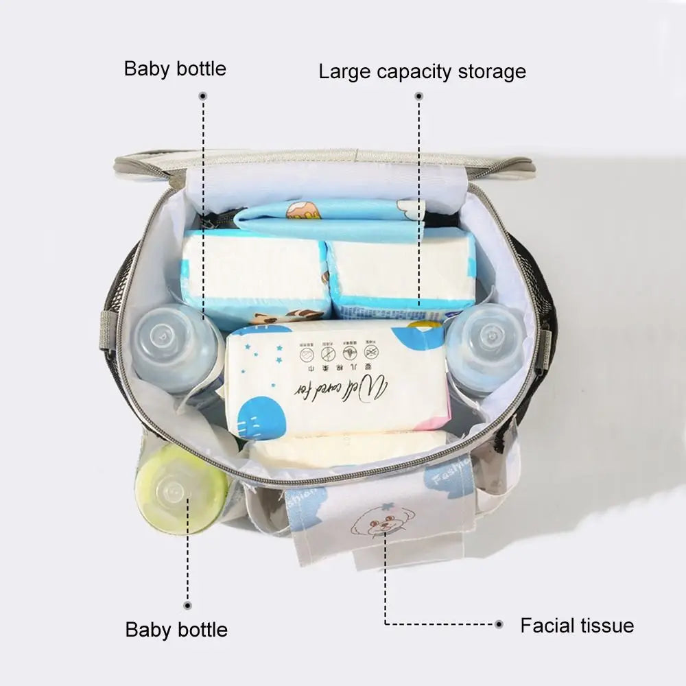 Multifunction Baby Organizer Large-capacity Oxford Cloth Baby Stroller Hanging Bag Waterproof Diaper Bottle Storage
