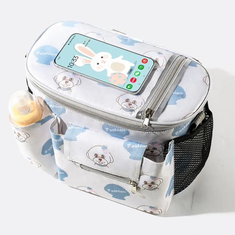 Multifunction Baby Organizer Large-capacity Oxford Cloth Baby Stroller Hanging Bag Waterproof Diaper Bottle Storage