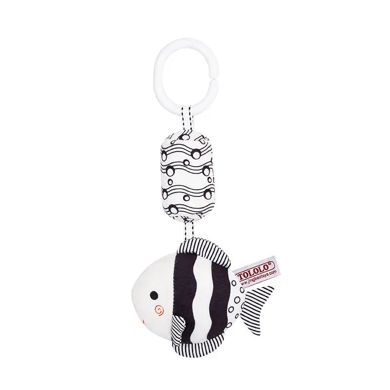 New Baby Animal Rattles Bed Stroller Bell Toys Newborn Grab Ability Training Dolls Educational Plush Infant Toy 0-12 Month