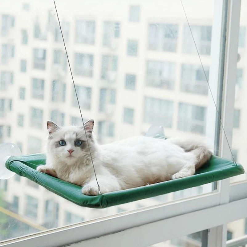 Pet Cat Hammock Hanging Cat Bed Bearing 20Kg Comfortable Cat Sunny Window Seat Mount Kitten Climbing Frame Pet Accessories