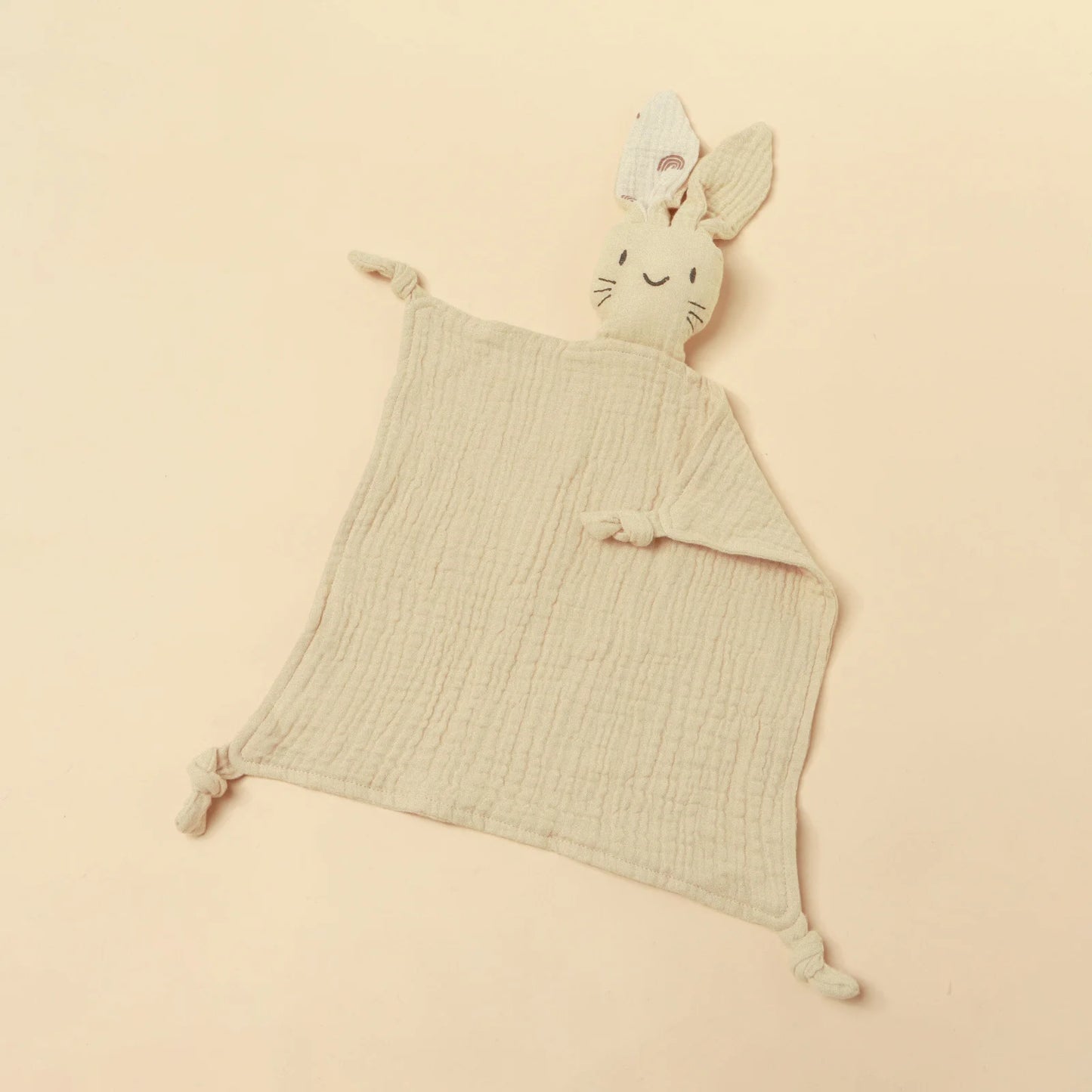 Embroidered Drool Bibs With Different Ears Cat Faces Baby Pure Cotton Sleeping Comfort Towel Baby Comfort Drool Handkerchief ﻿