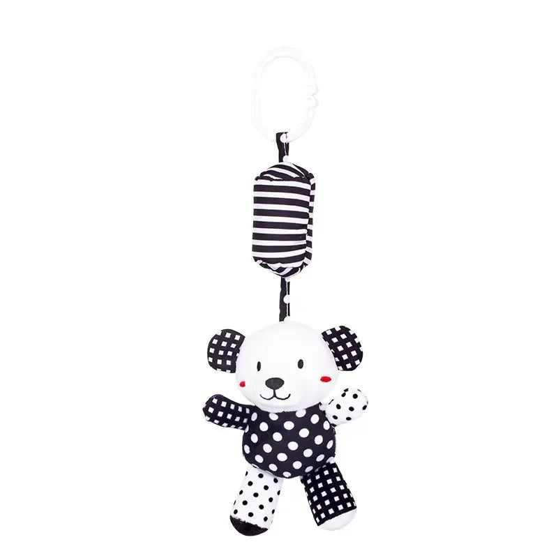 New Baby Animal Rattles Bed Stroller Bell Toys Newborn Grab Ability Training Dolls Educational Plush Infant Toy 0-12 Month