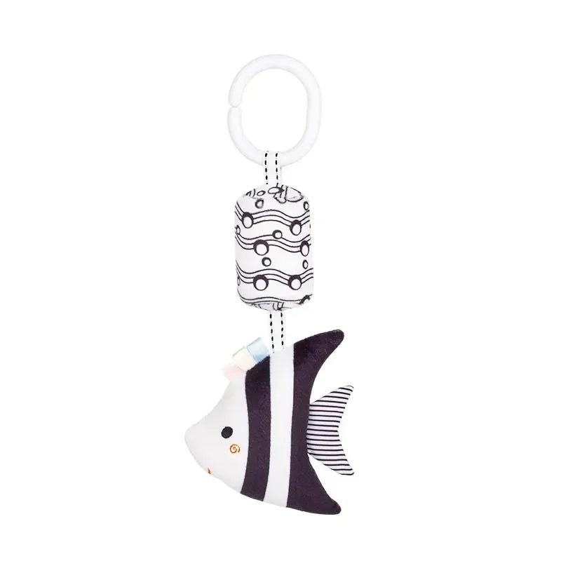 New Baby Animal Rattles Bed Stroller Bell Toys Newborn Grab Ability Training Dolls Educational Plush Infant Toy 0-12 Month