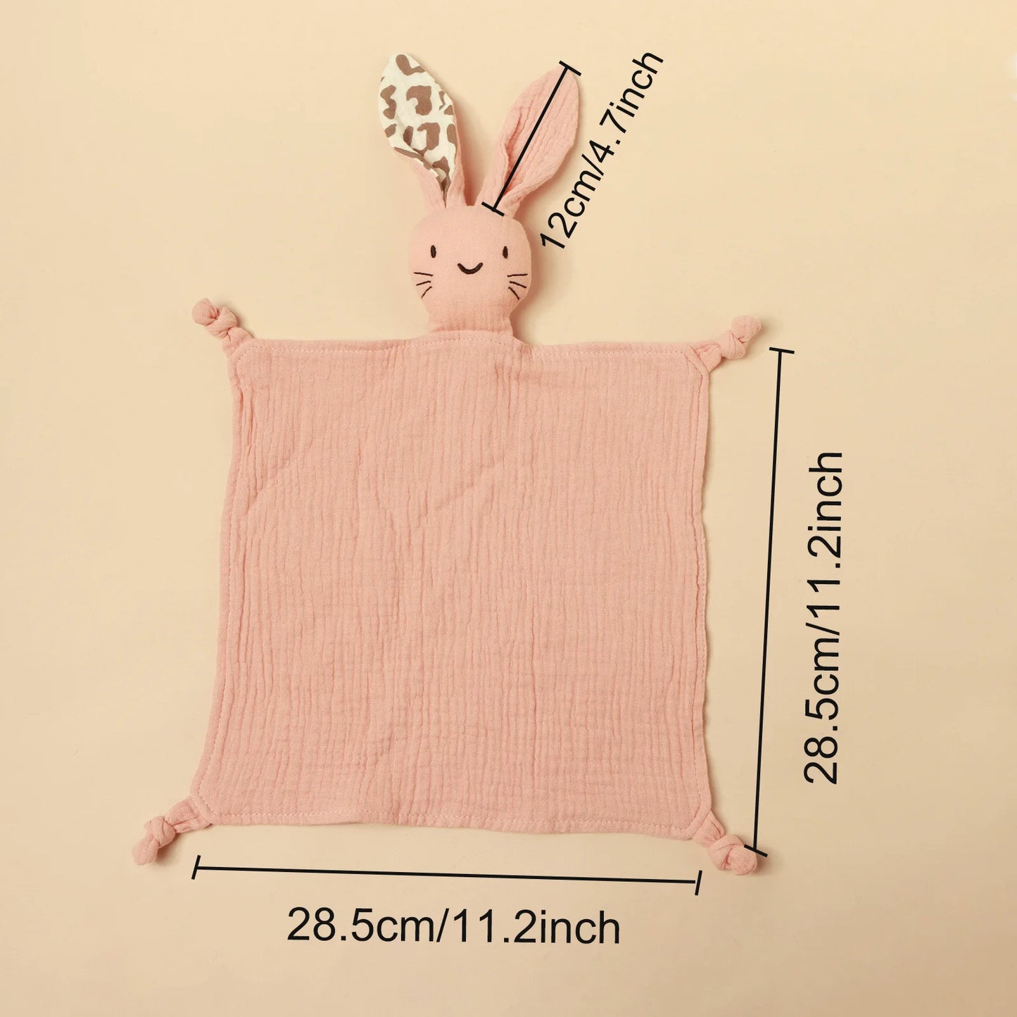 Embroidered Drool Bibs With Different Ears Cat Faces Baby Pure Cotton Sleeping Comfort Towel Baby Comfort Drool Handkerchief ﻿